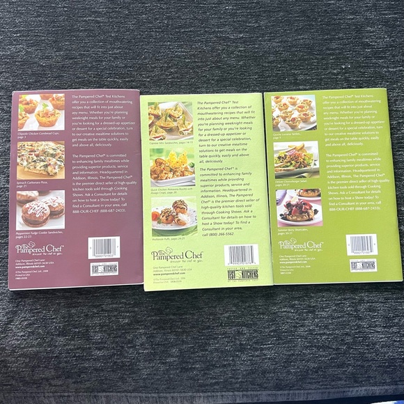 EUC The Pampered Chef Season’s Best Recipe Collection 5 Books Vintage cooking - Picture 2 of 4